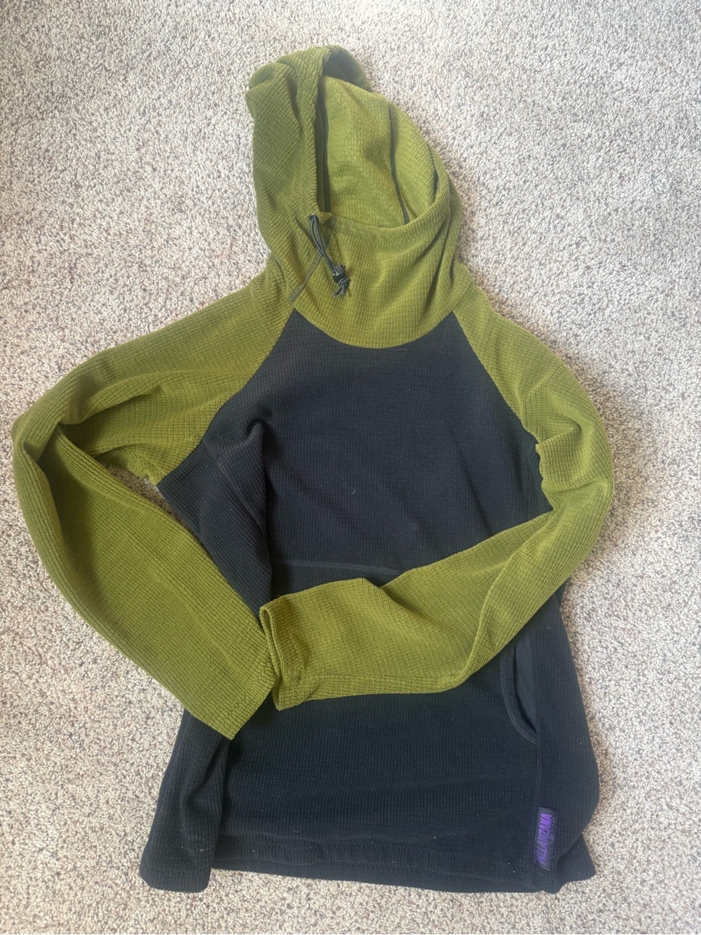 Melanzana microgrid hoodie